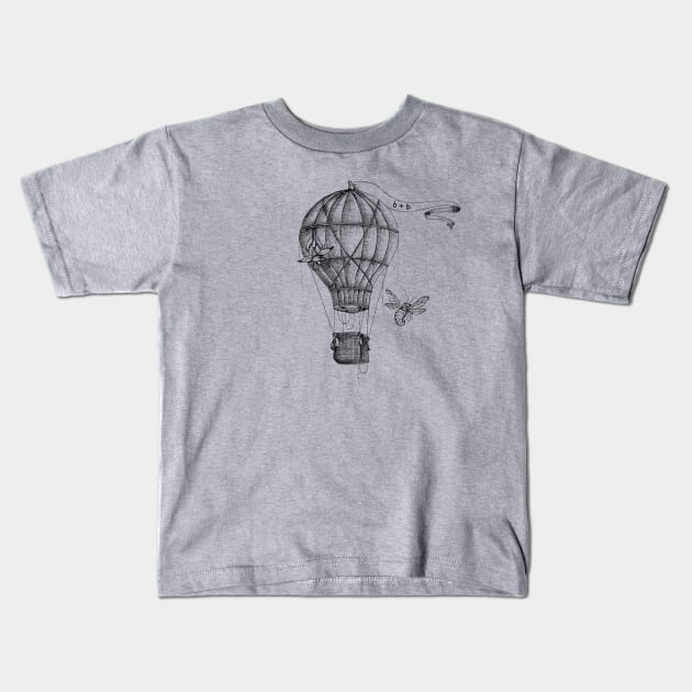 Brix and Bailey "Up in a Balloon" Kids T-Shirt by brixandbailey